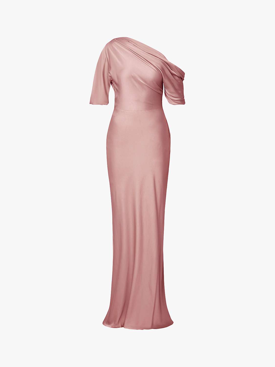 Buy Malina Marisa One Shoulder Satin Maxi Dress Online at johnlewis.com