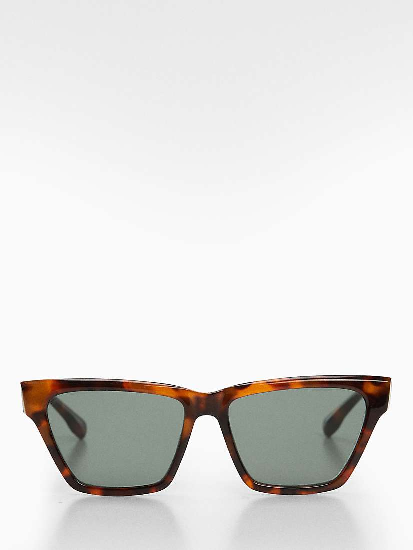 Buy Mango Fatima Sunglasses, Dark Brown Online at johnlewis.com