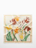 Mango Tulip Floral Scarf, Light Beige/Multi