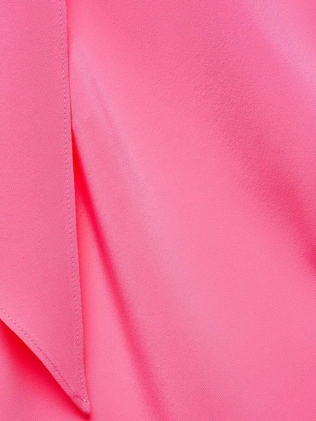 Mango Lazaro Asymmetric Bow Maxi Dress, Pink