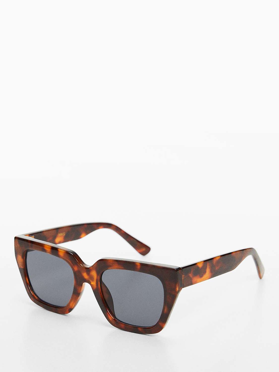Buy Mango Women's Monica D-Frame Sunglasses, Havana/Blue Online at johnlewis.com