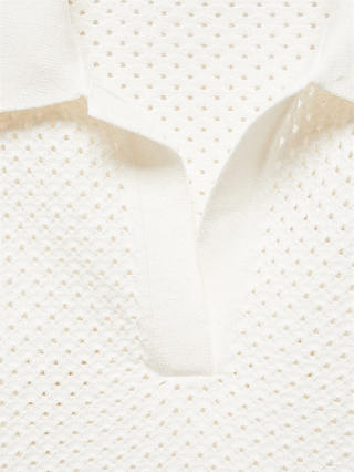 Mango Paola Textured Crop Top, Natural White