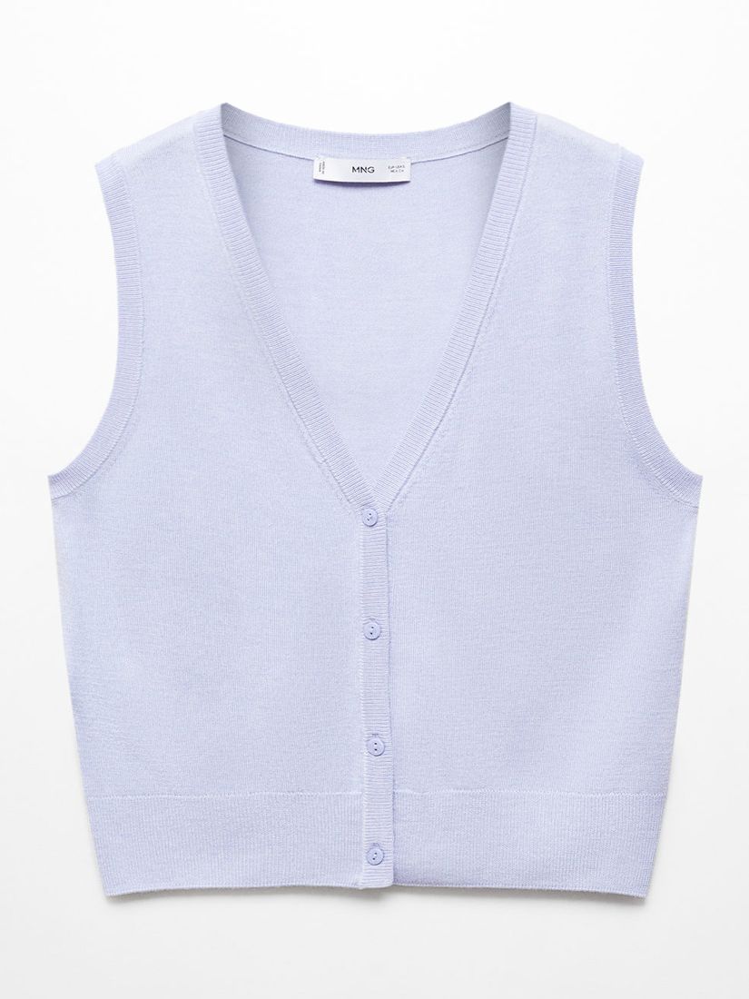 Buy Mango Luka Fine Knit Button Up Tank Top Online at johnlewis.com