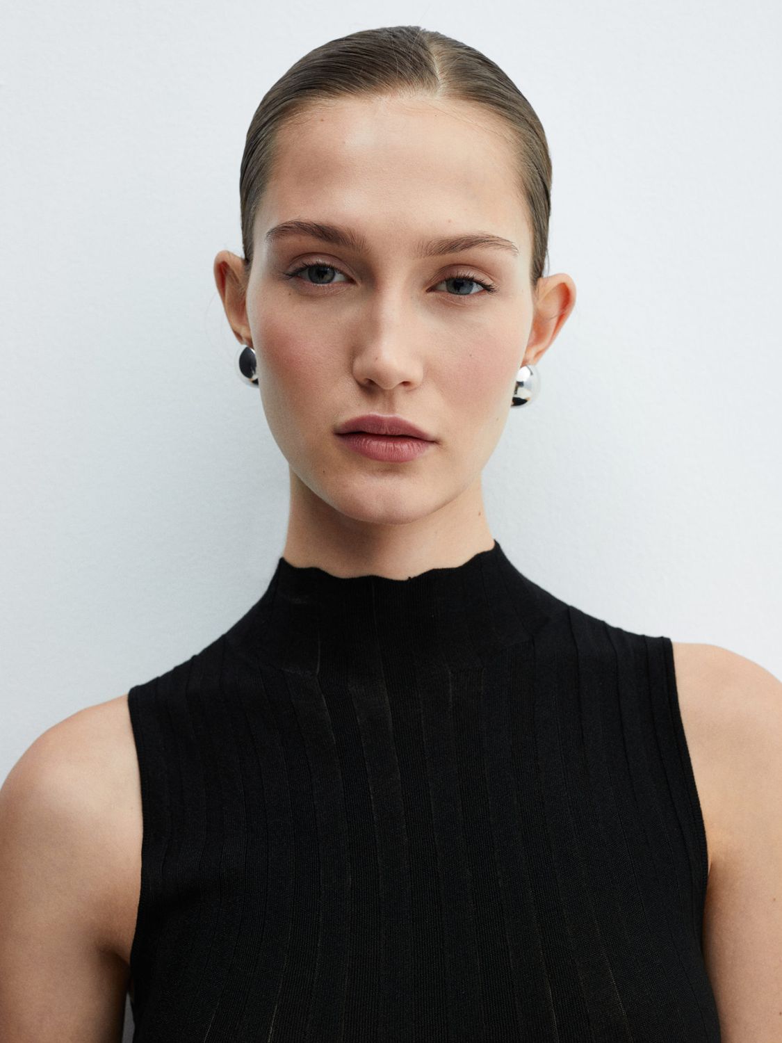 Buy Mango Uranio Turtleneck Ribbed Top Online at johnlewis.com