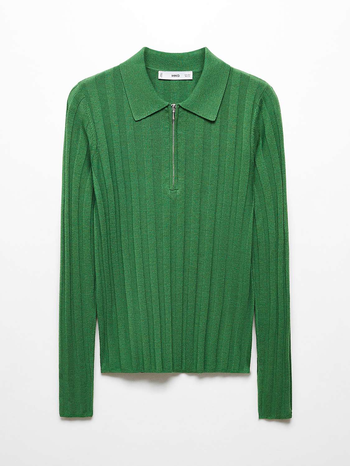 Buy Mango Lukapol Zip Neck Jumper Online at johnlewis.com