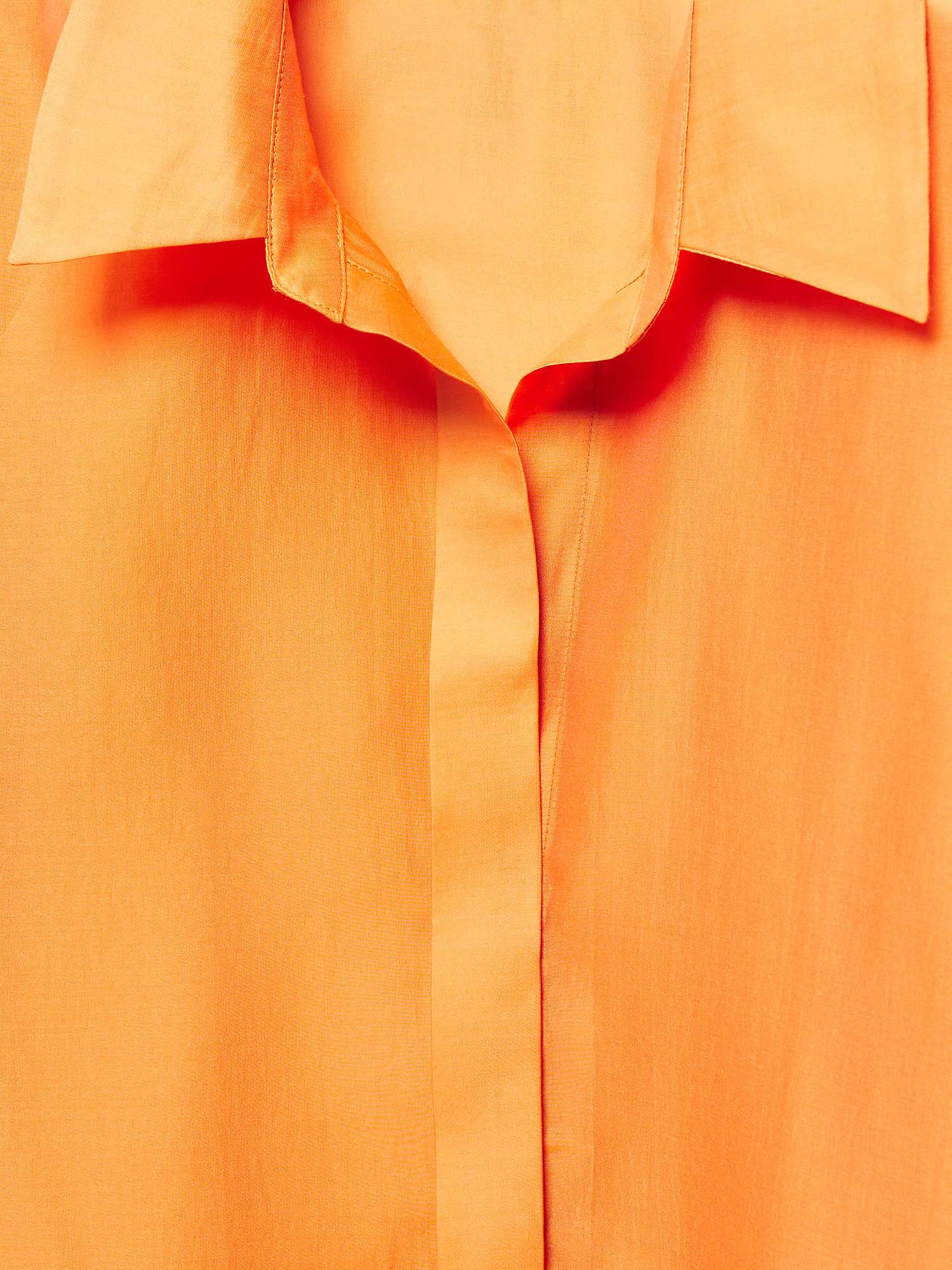 Buy Mango Malva Concealed Button Shirt, Orange Online at johnlewis.com