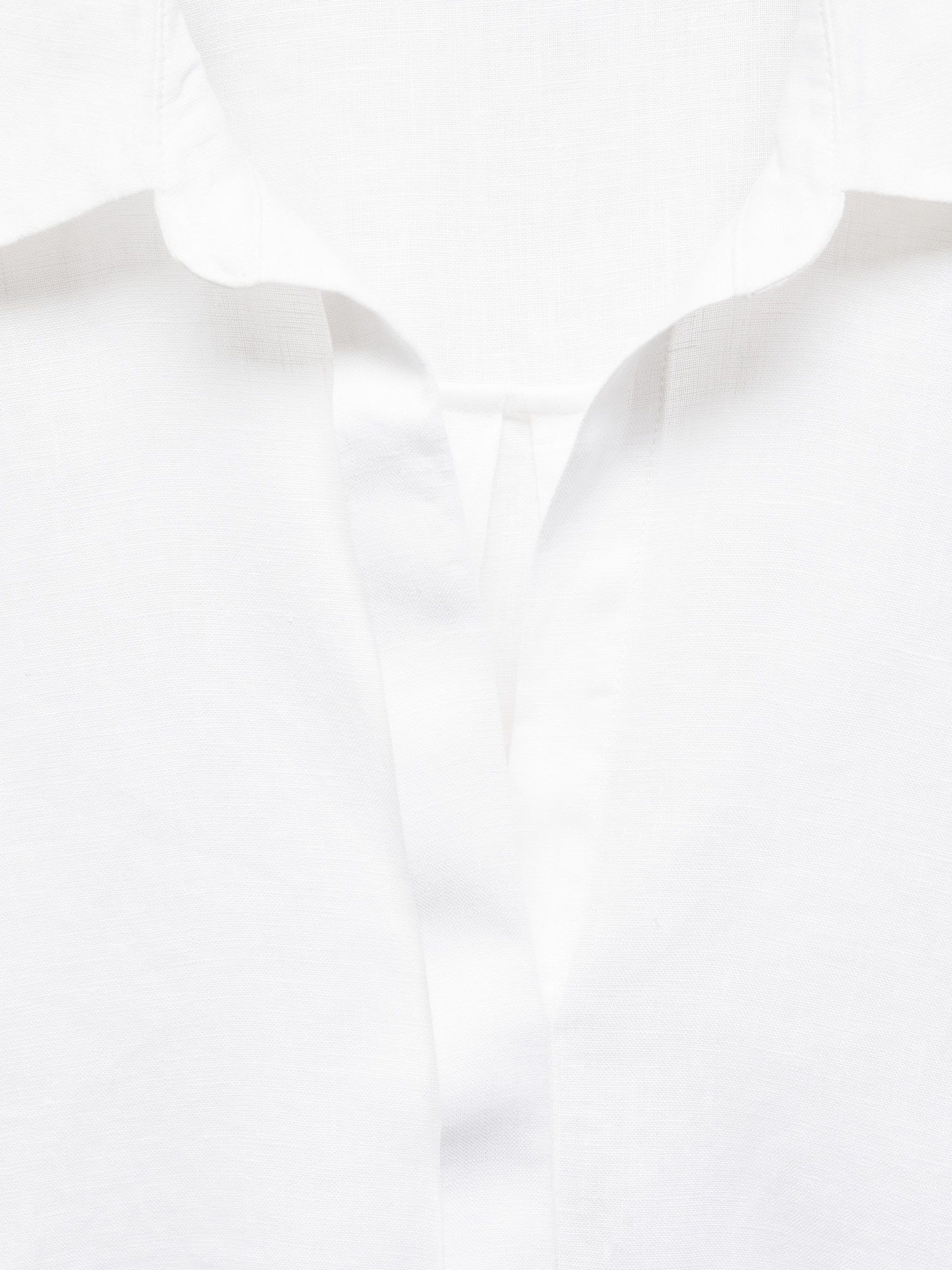 Buy Mango Samara Linen Shirt, White Online at johnlewis.com