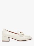 Moda in Pelle Fenet Block Heel Leather Court Shoes, Off White, Off White