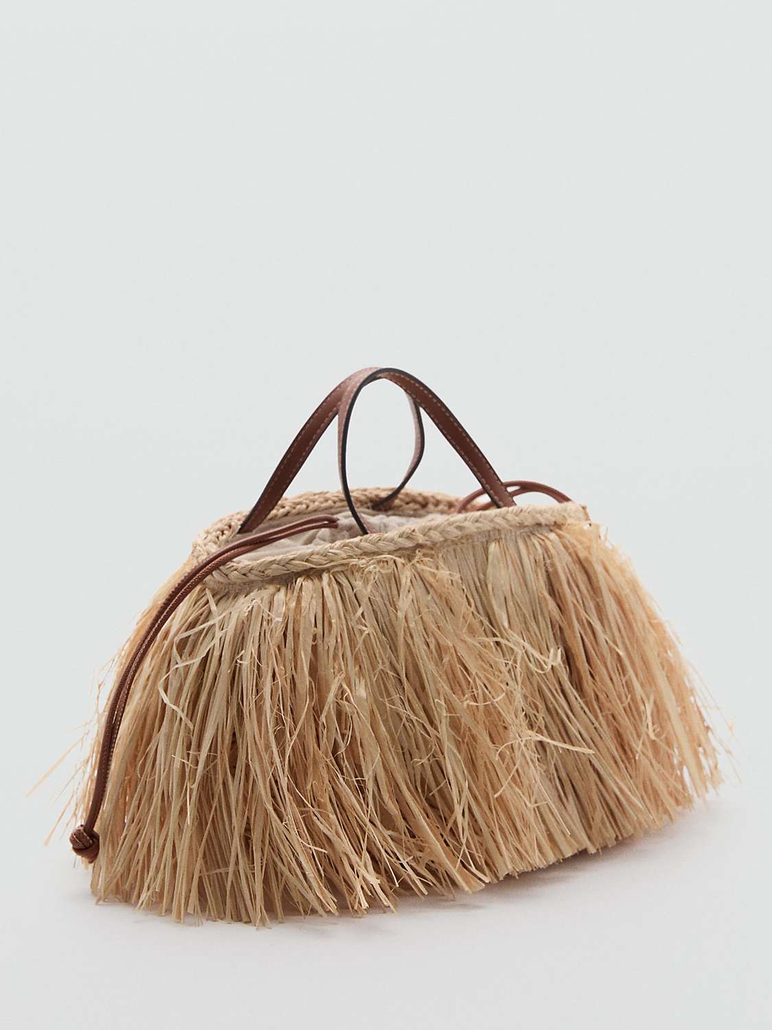 Buy Mango Small Broom Bag, Natural Online at johnlewis.com