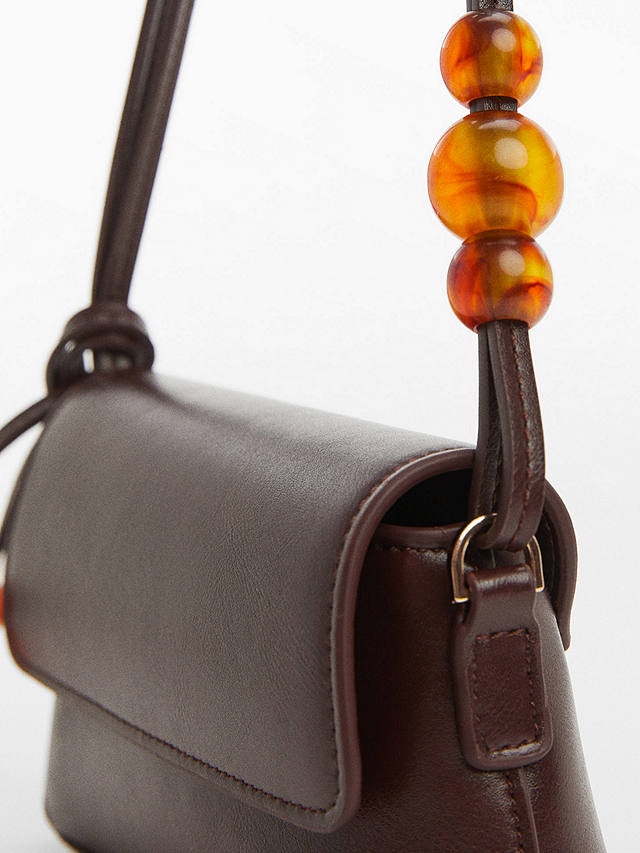 Mango Pachuru Mini Shoulder Bag, Dark Brown