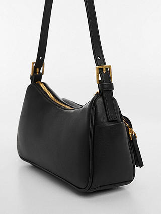 Mango Safari Shoulder Bag, Black