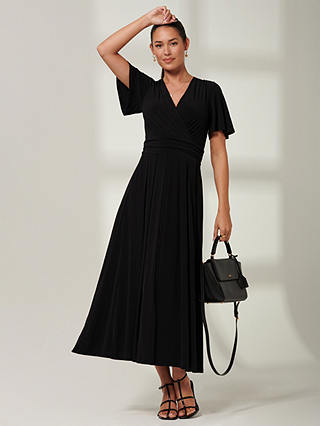 Jolie Moi Eldoris Jersey Maxi Dress, Black