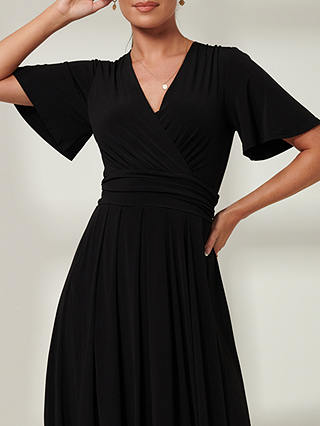Jolie Moi Eldoris Jersey Maxi Dress, Black