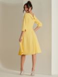 Jolie Moi Fold Neck Midi Dress, Light Yellow