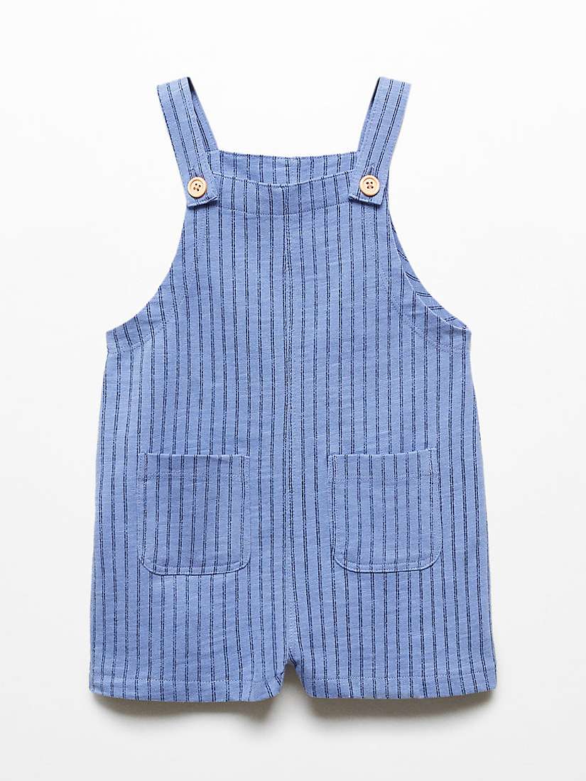 Buy Mango Kids' Zarauz Stripe Jumpsuit, Medium Blue Online at johnlewis.com