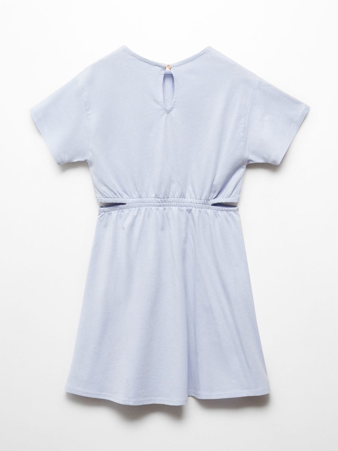 Buy Mango Kids' Sophie Cut Out Dress, Light Pastel Blue Online at johnlewis.com