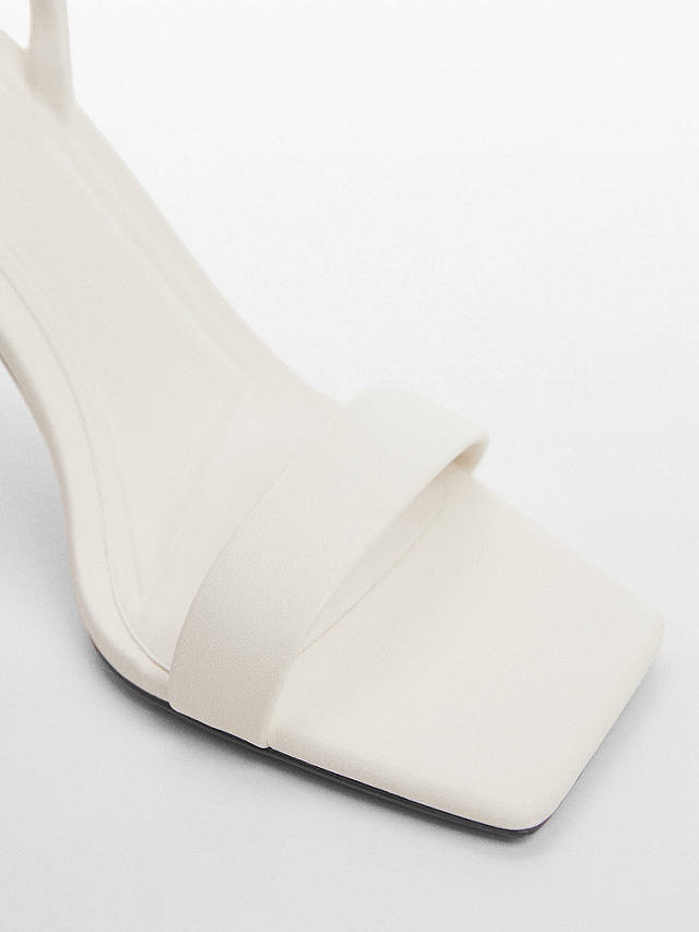 Mango Katia Strappy High Heeled Sandals, White