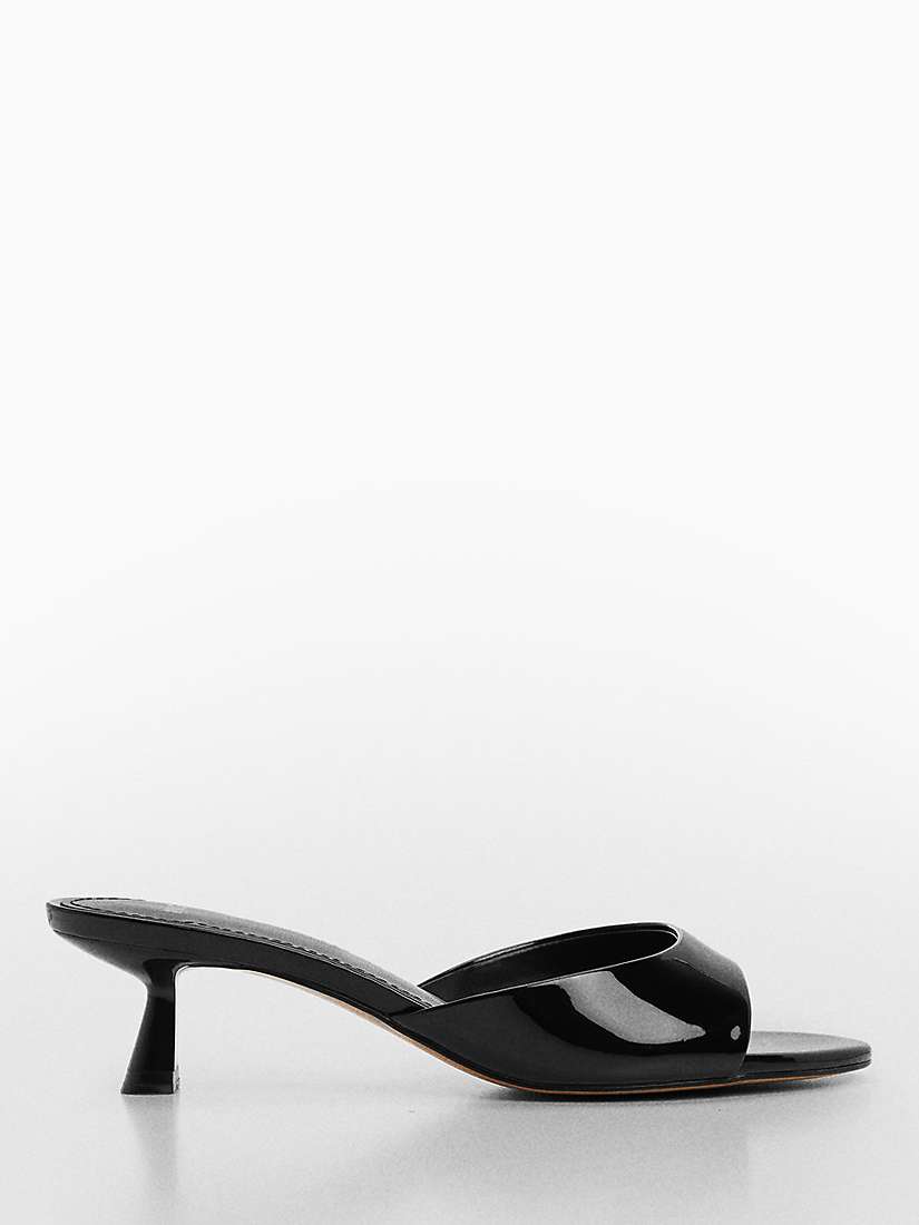Buy Mango Patent Leather Effect Heeled Sandals Online at johnlewis.com
