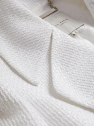 Ted Baker Shiroi Cropped Raffia Jacket, White