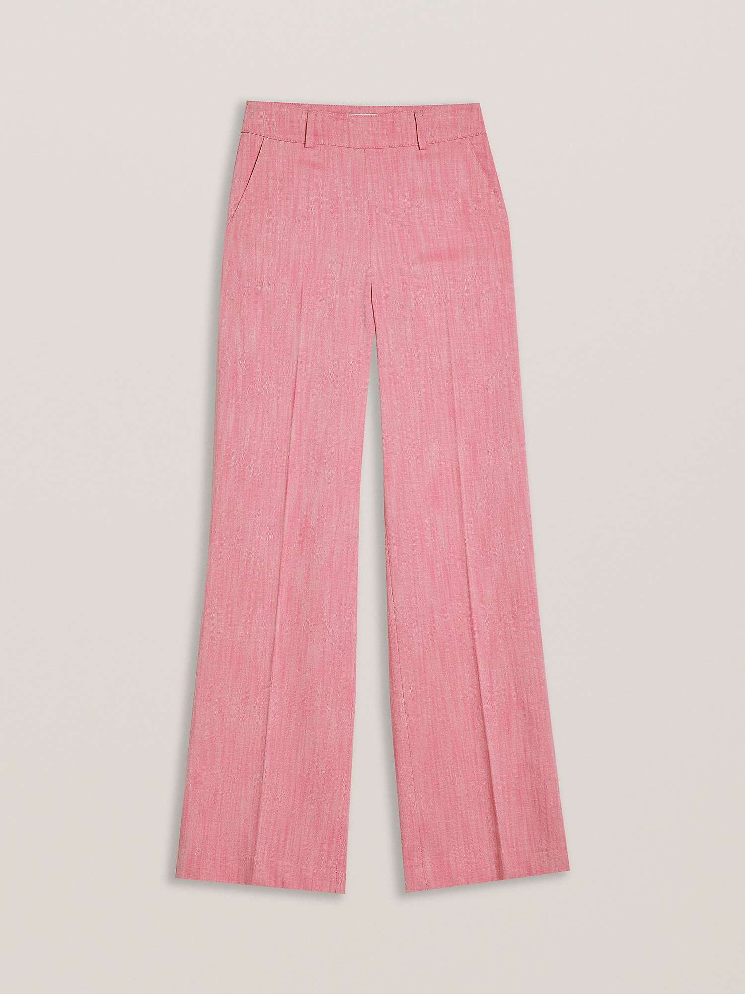 Buy Ted Baker Hirokot Wide Leg Tailored Trousers, Light Pink Online at johnlewis.com