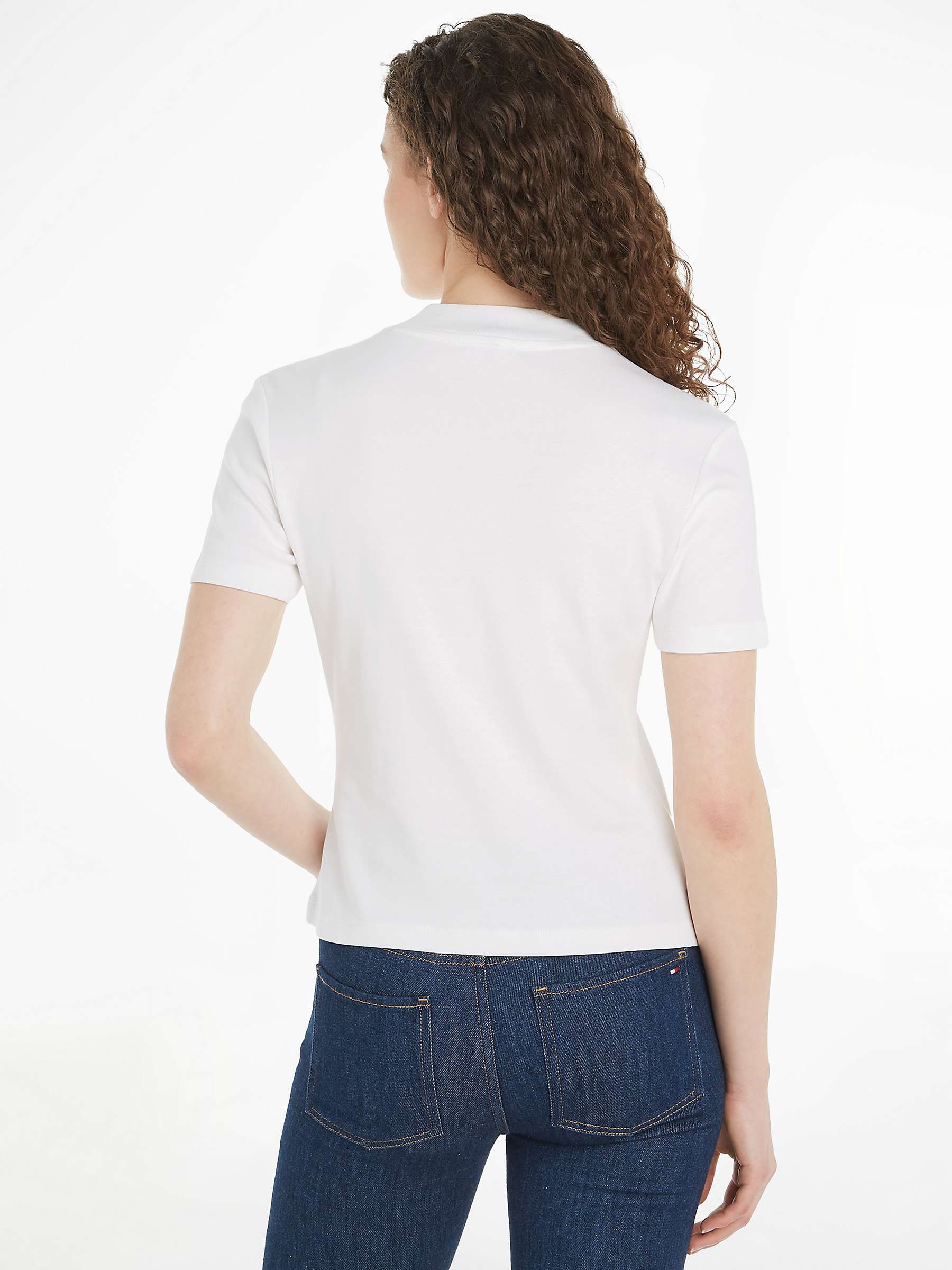 Buy Tommy Hilfiger Short Sleeve T-Shirt, Ecru Online at johnlewis.com