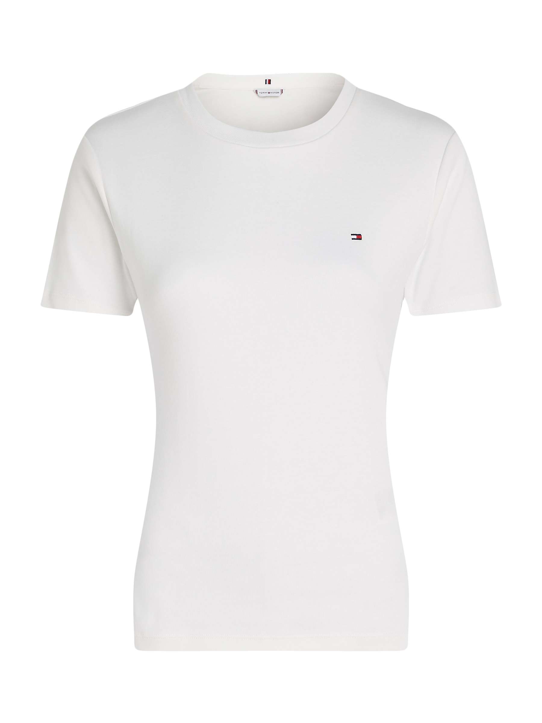 Buy Tommy Hilfiger Short Sleeve T-Shirt, Ecru Online at johnlewis.com