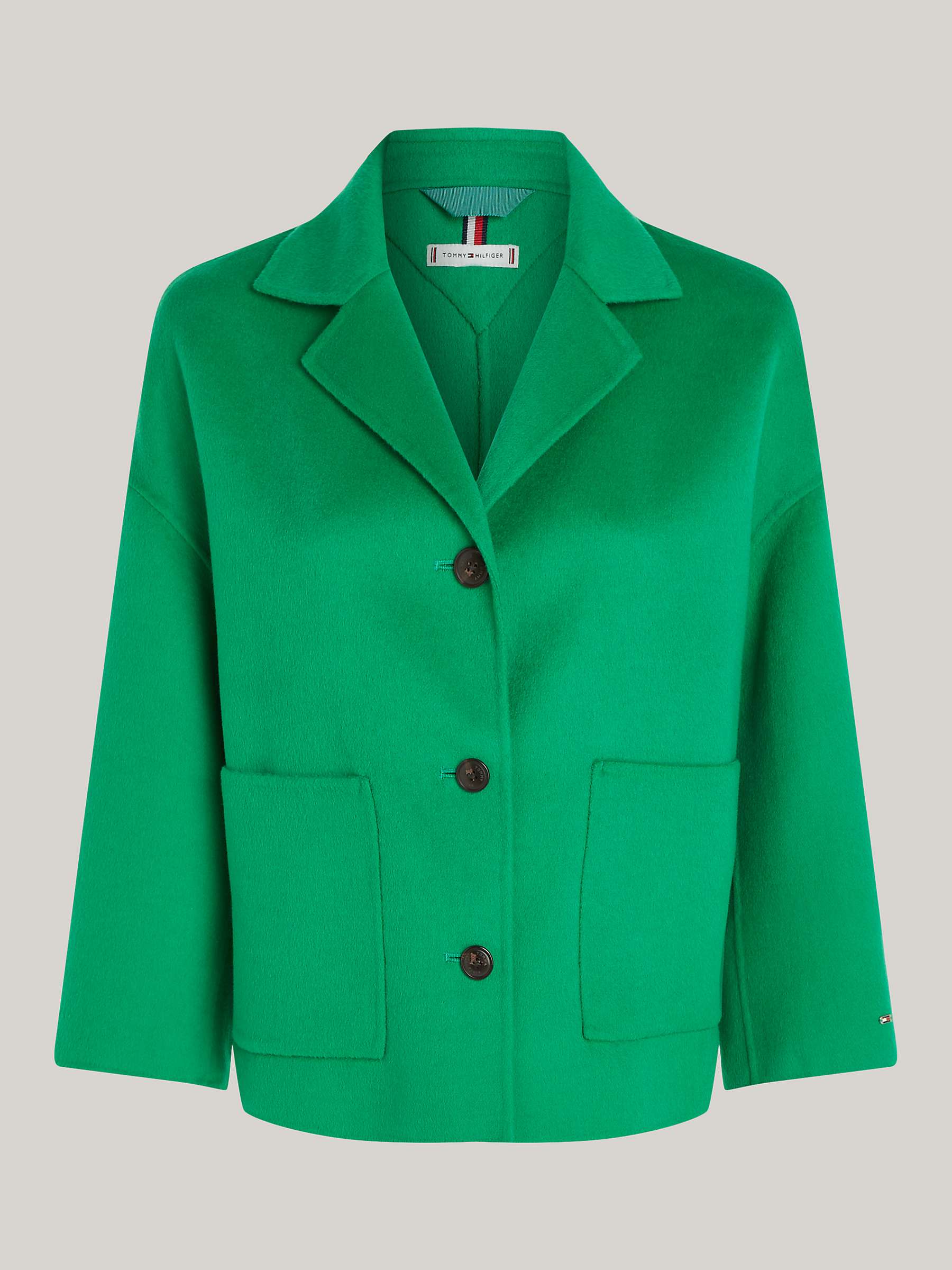 Buy Tommy Hilfiger Wool Blend Jacket, Olympic Green Online at johnlewis.com