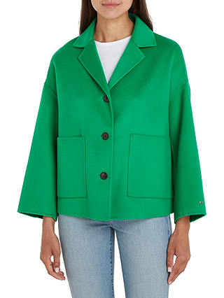 Tommy Hilfiger Wool Blend Jacket, Olympic Green
