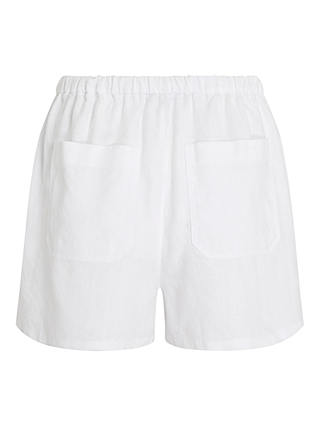 Tommy Hilfiger Linen Blend Drawstring Shorts, Optic White