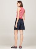 Tommy Hilfiger Knitted Stripe Tank Top, Calico/Red