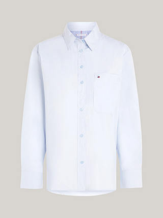 Tommy Hilfiger Oversized Cotton Shirt, Breezy Blue