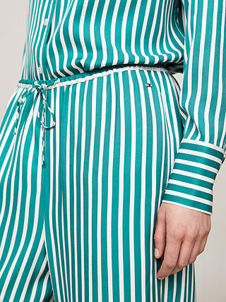 Tommy Hilfiger Fluid Stripe Trousers, Green/White