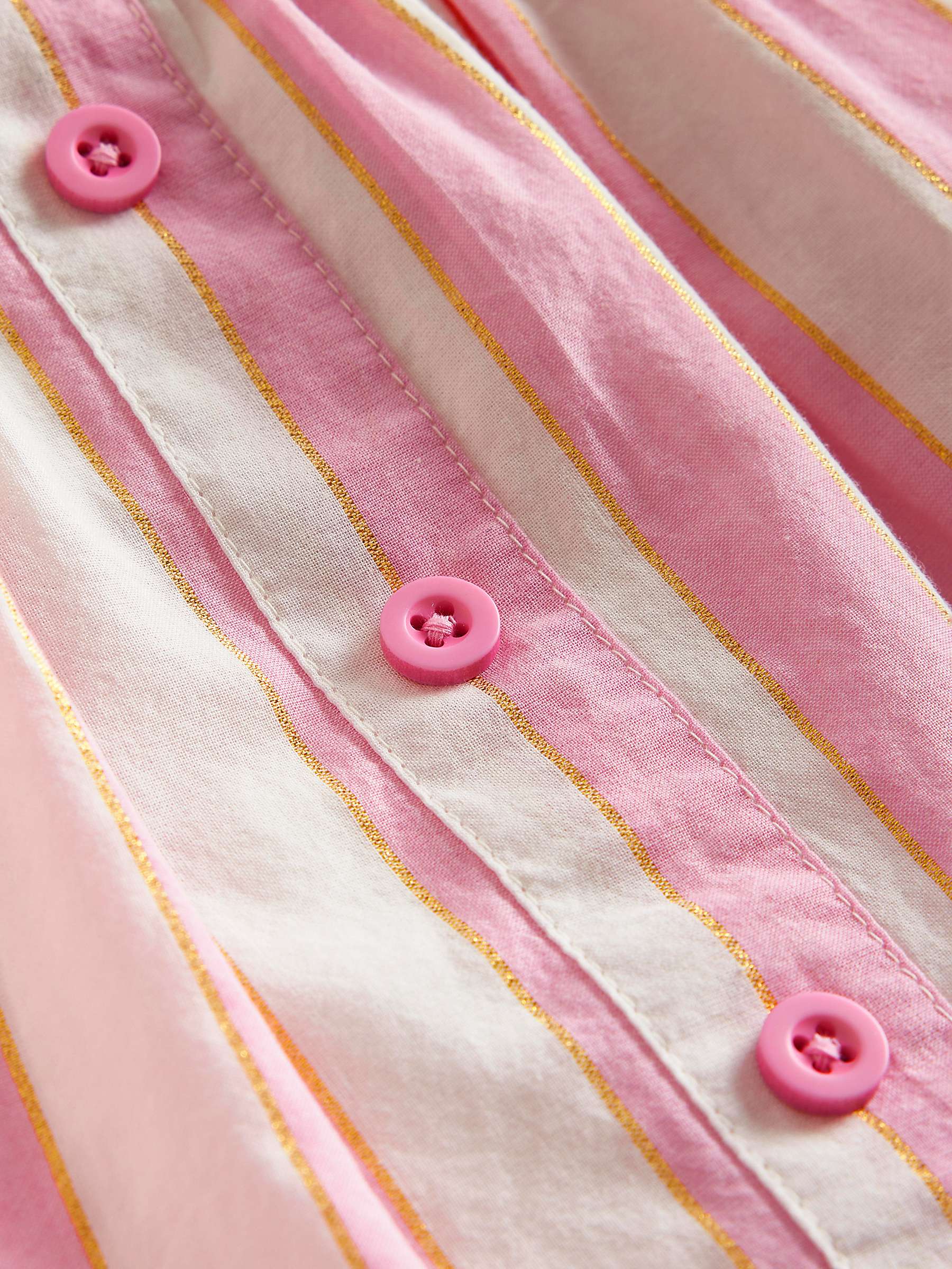 Buy Mini Boden Kids' Stripe Pull On Twirly Skirt, Pink Online at johnlewis.com