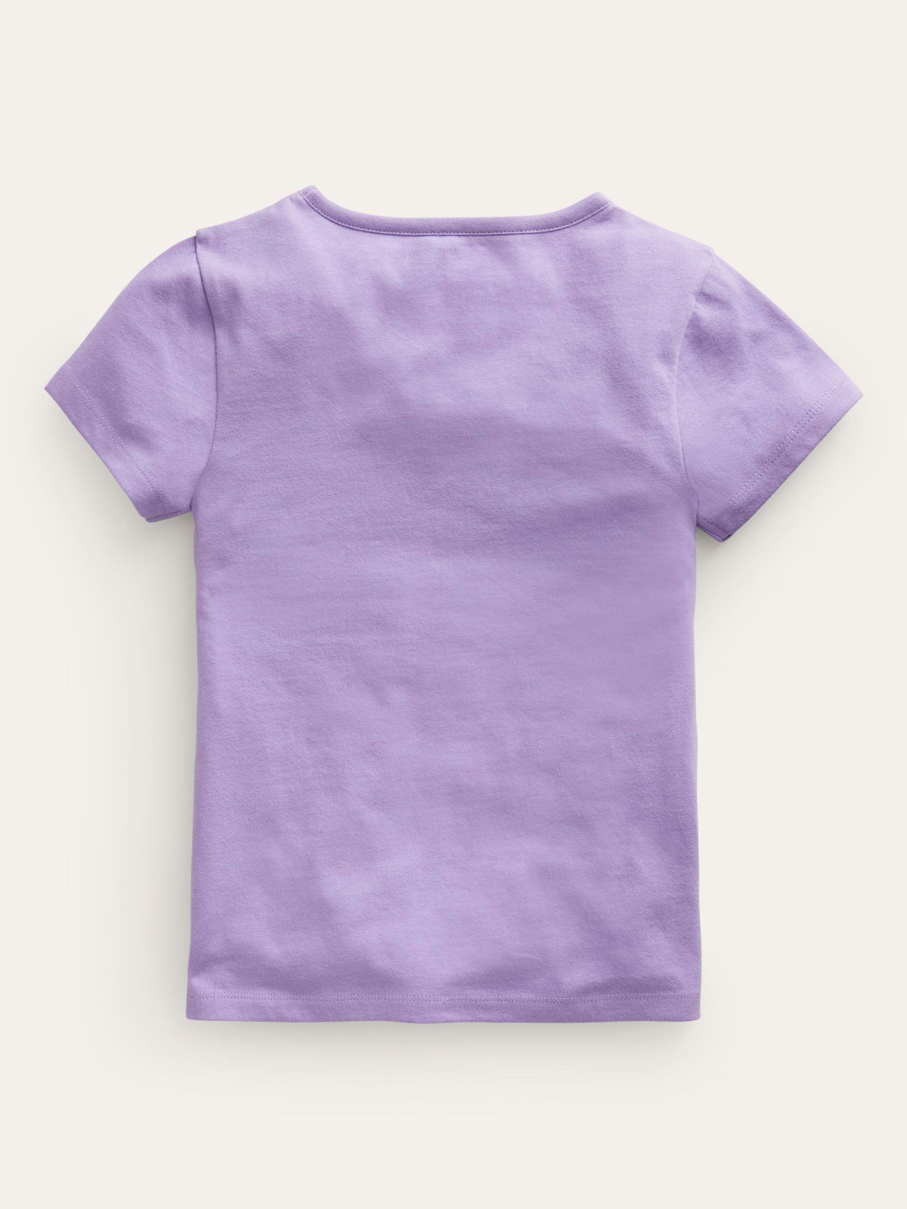 Mini Boden Kids' Safari Animals Superstitch T-Shirt, Violet, 12-18 months
