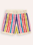 Mini Boden Kids' Stripe Knitted Shorts, Multi