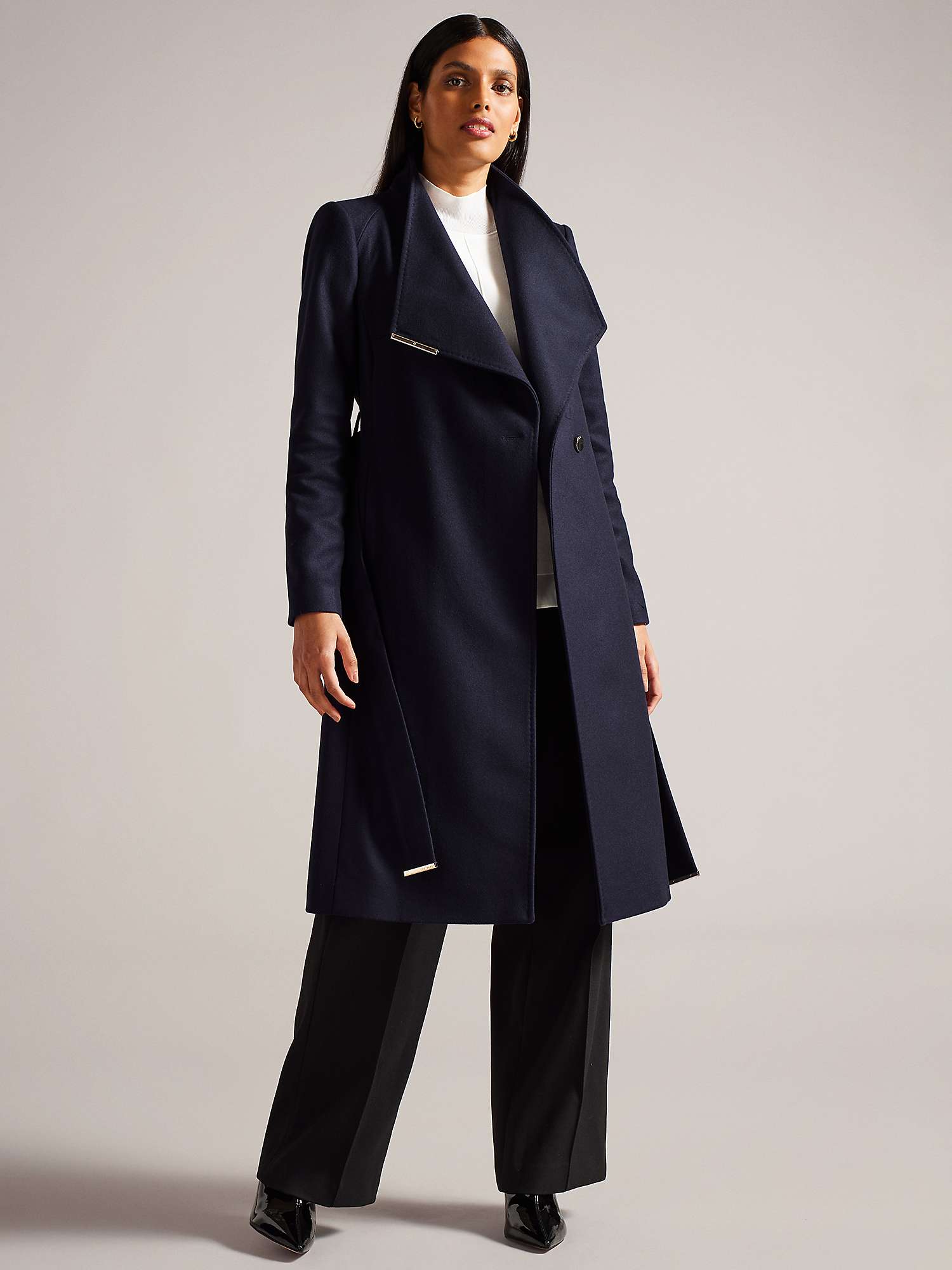 Buy Ted Baker Rose Mid Length Wool Blend Wrap Coat Online at johnlewis.com