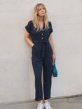 NRBY Lola Tencel Jumpsuit, Navy