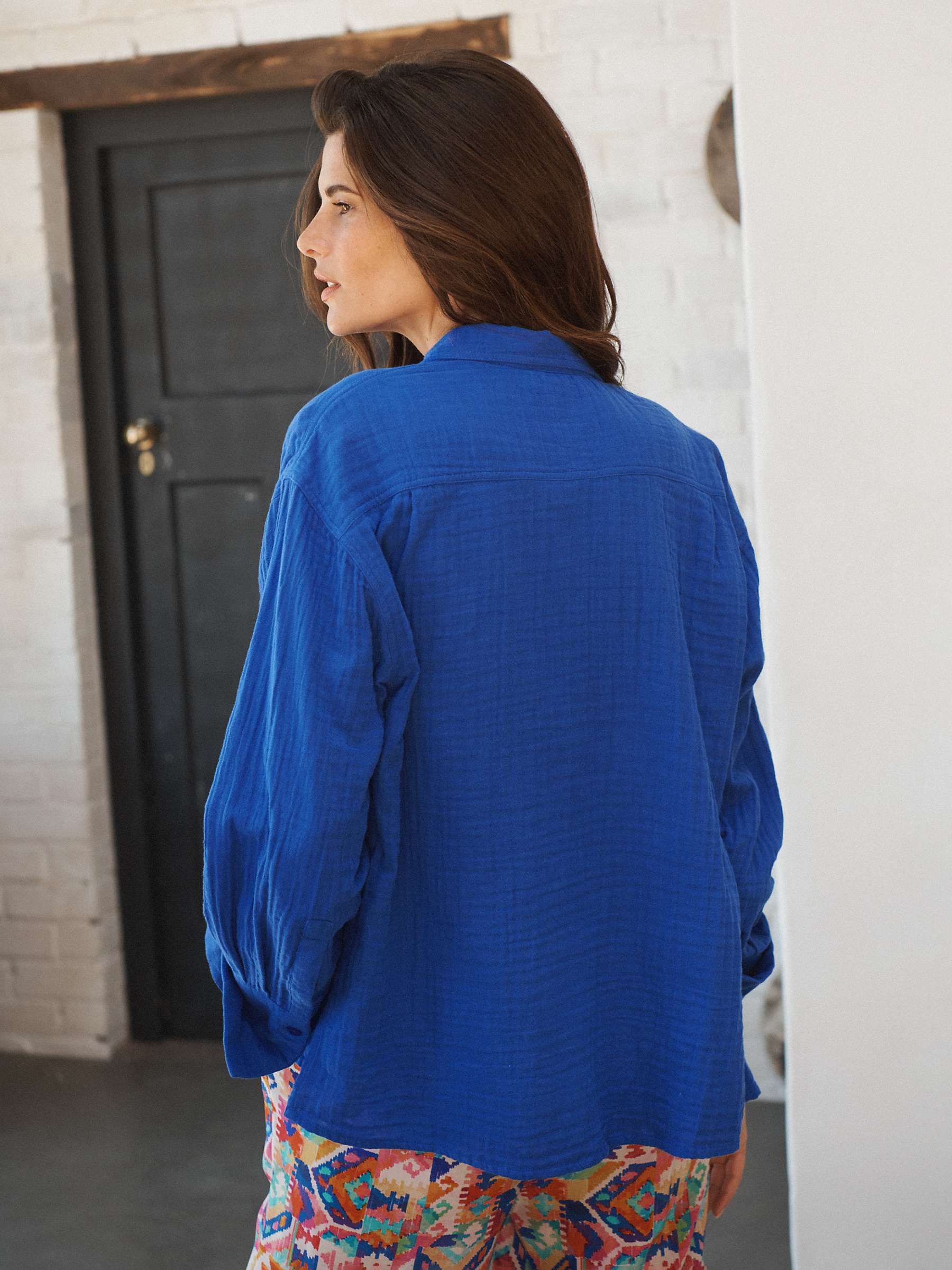 Buy NRBY Elouise Cotton Double Gauze Shirt Online at johnlewis.com