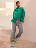 NRBY Elouise Cotton Double Gauze Shirt, Sea Green