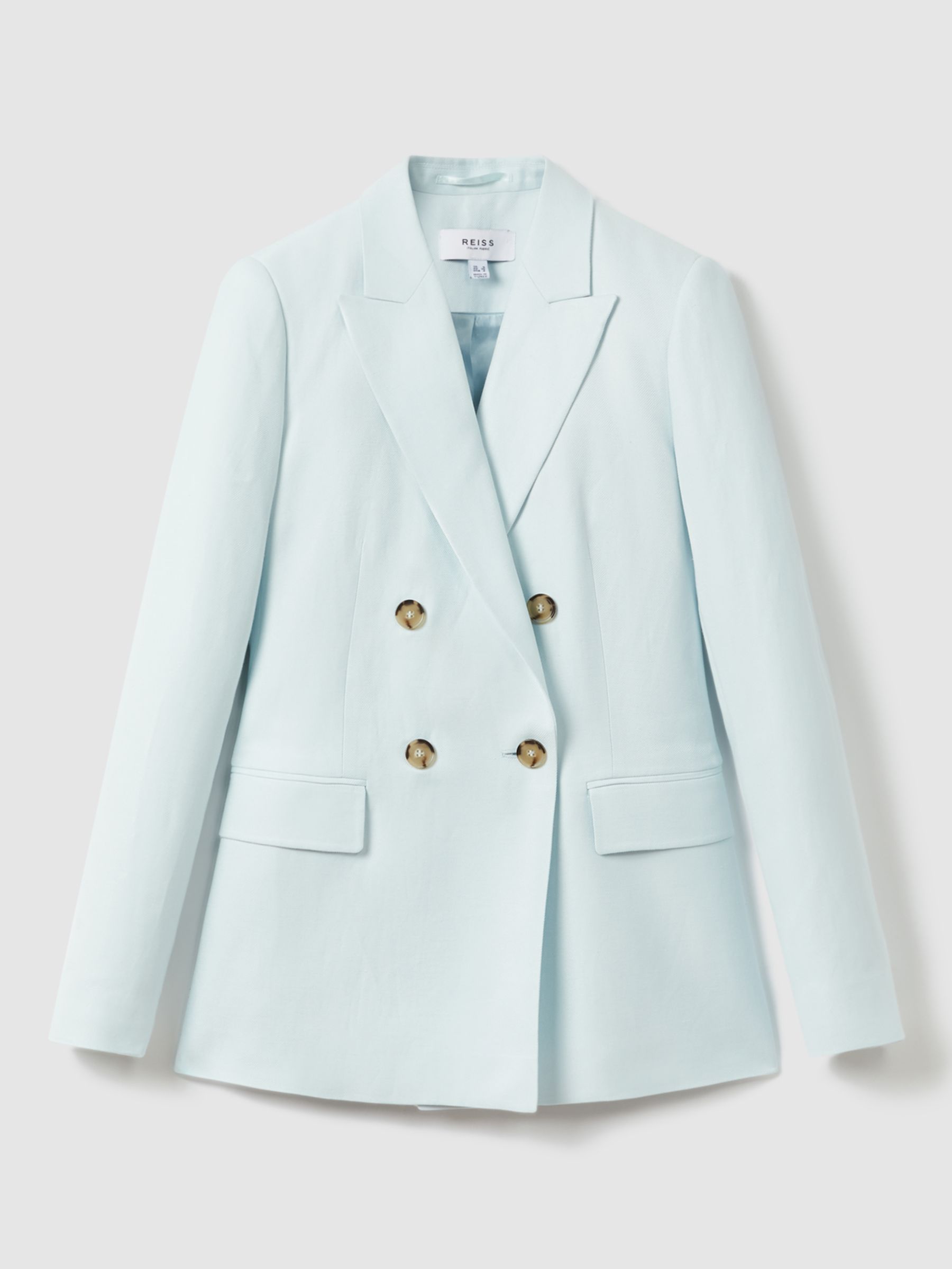 Buy Reiss Petite Lori Linen Blend Double Breasted Blazer Online at johnlewis.com