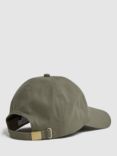 Reiss Florence Cotton Twill Cap, Khaki