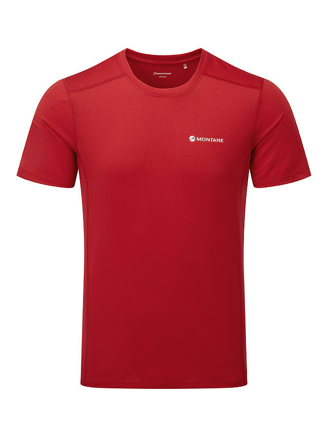 Montane Dart Lite Recycled T-Shirt Baselayer, Acer Red