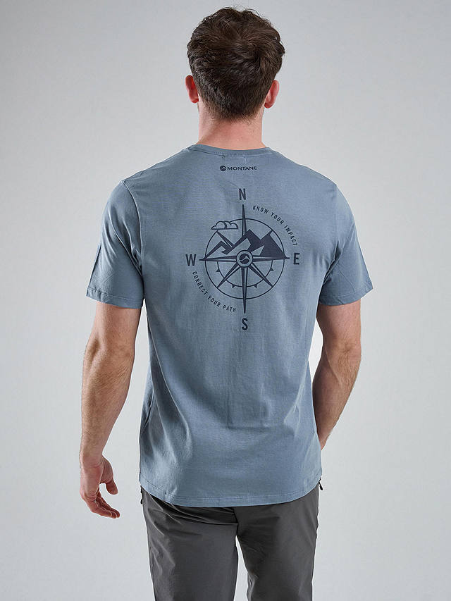 Montane Impact Compass T-Shirt, Stone Blue