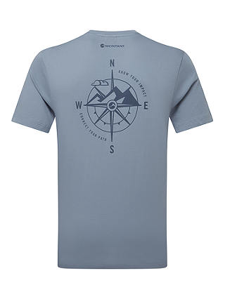 Montane Impact Compass T-Shirt, Stone Blue