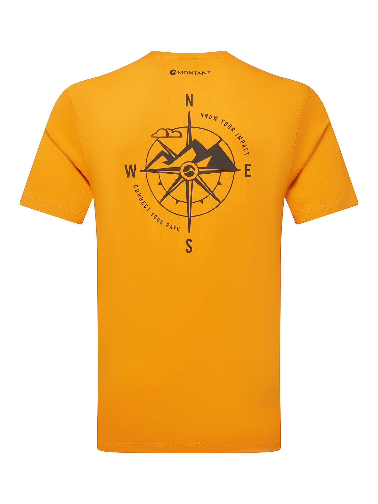 Montane Impact Compass T-Shirt, Flame Orange at John Lewis & Partners