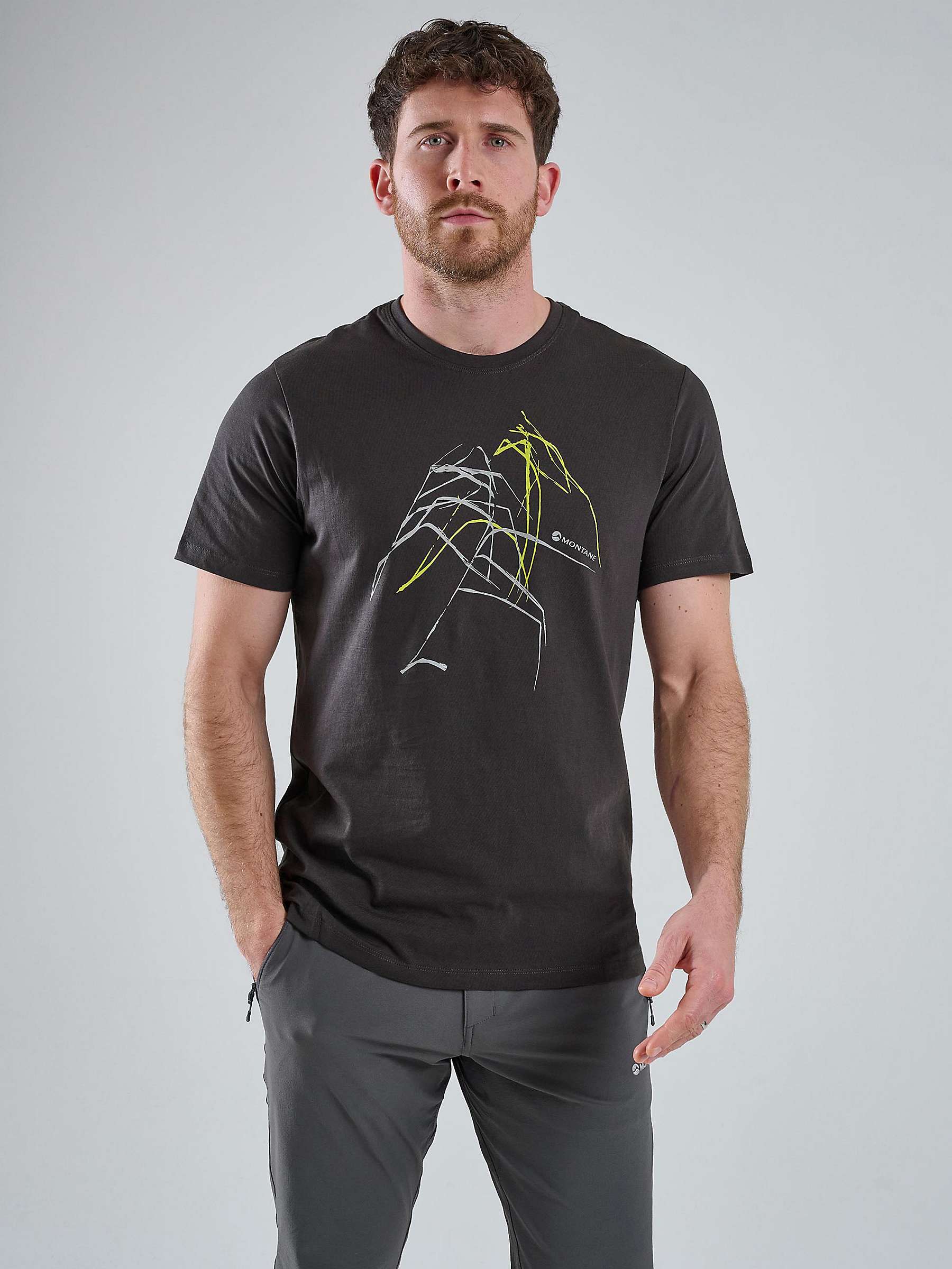 Buy Montane Abstract Mountain Organic Cotton T-Shirt Online at johnlewis.com