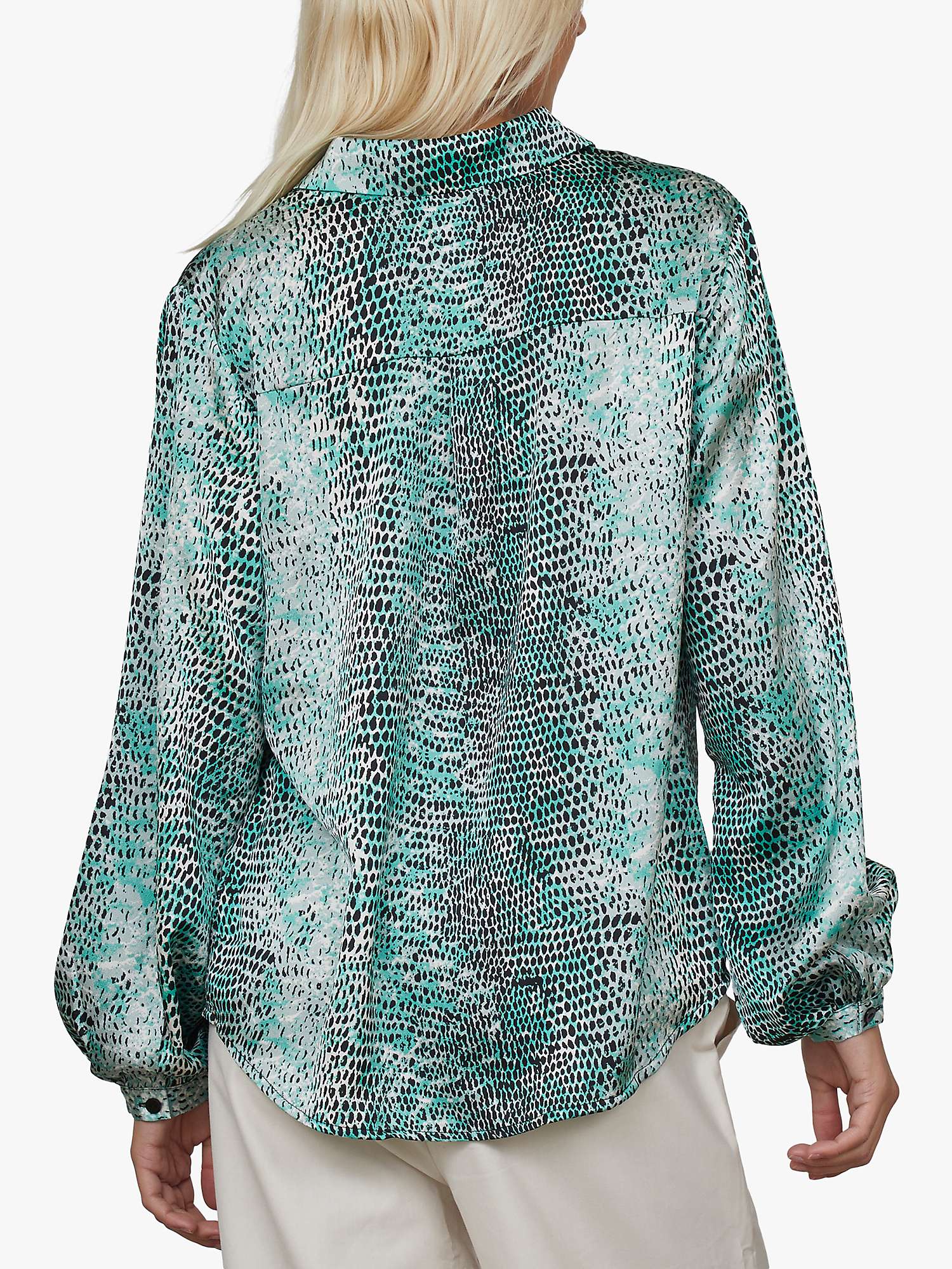 Buy Sisters Point Gada Snake Print Shirt, Jade Snake Online at johnlewis.com