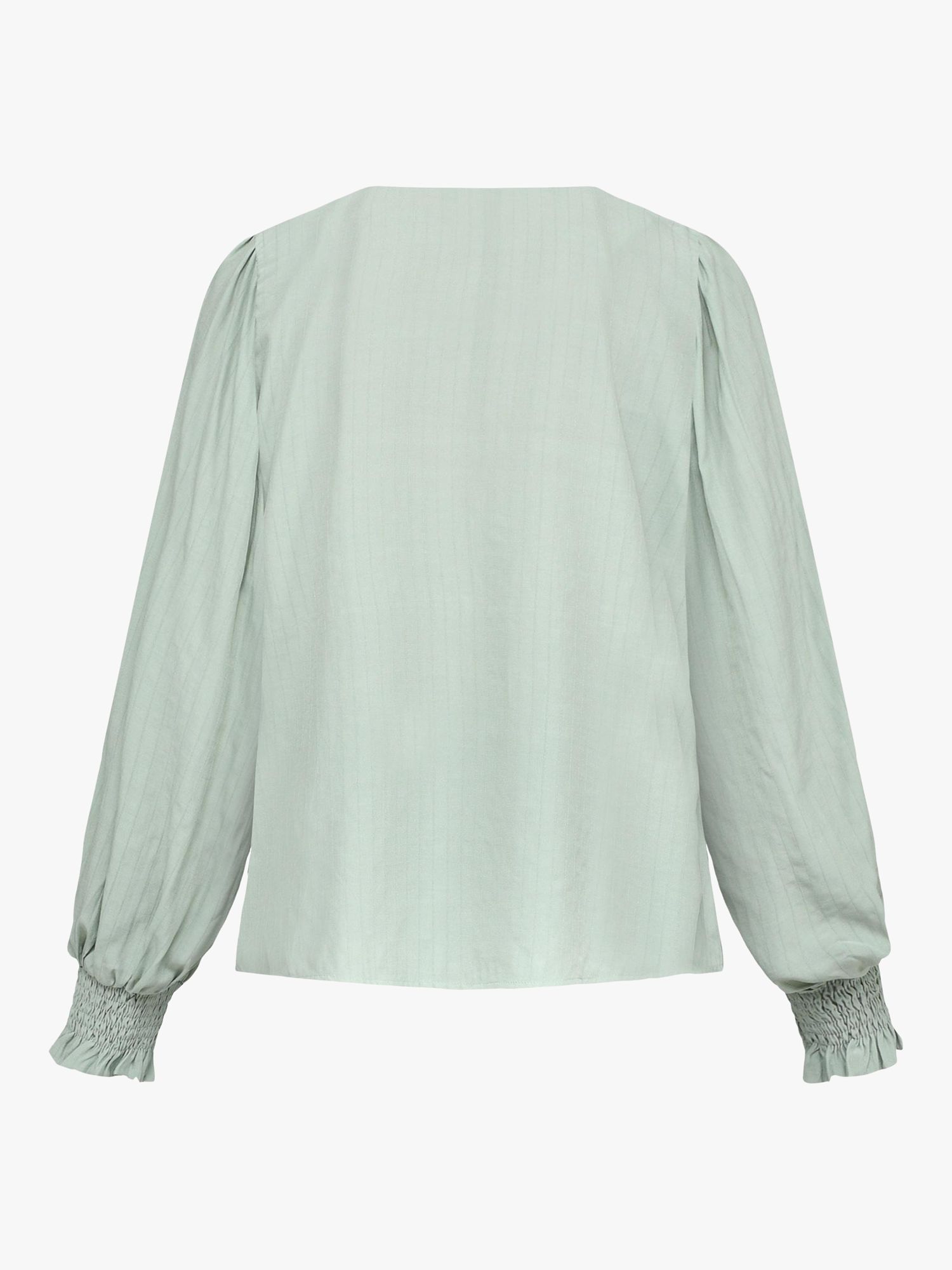Buy Sisters Point Viada Loose Fit Long Sleeve Blouse, Light Khaki Online at johnlewis.com