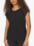 Sisters Point Plain Easy Fit Top, Black