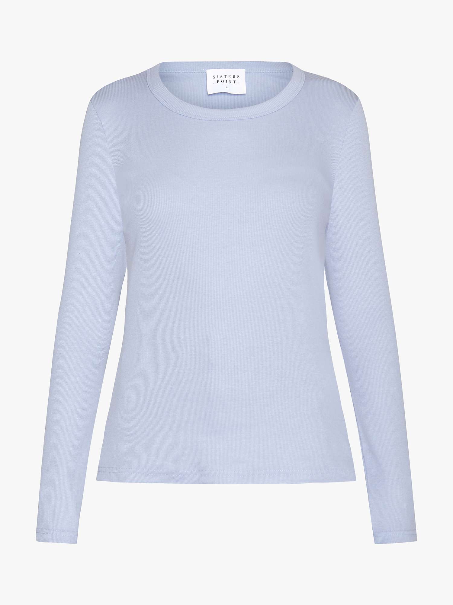 Buy Sisters Point Slim Fitted Rib Long Sleeve T-Shirt Online at johnlewis.com